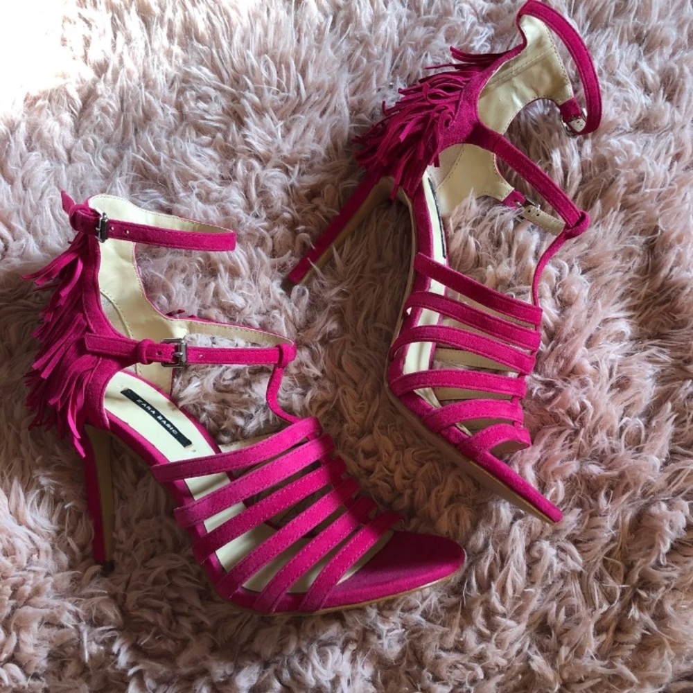 Hot pink heels
